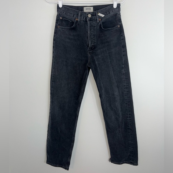 AGOLDE BLACK 90S jeans size 23 - Picture 2 of 15